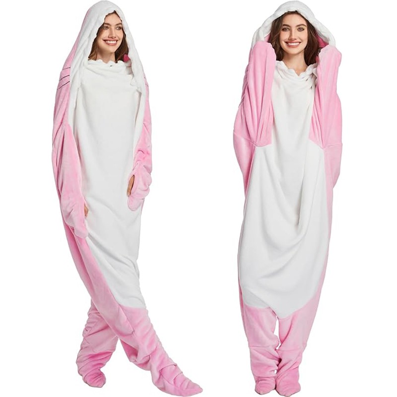 Onesie Blanket Manufacturer - Shark Hoodie Wearable