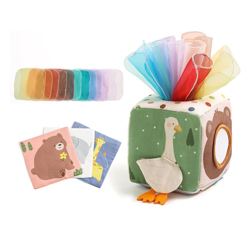 Montessori Toy Supplier - Baby Tissue Box Sensory