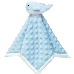 Whale Security Blanket Supplier - Baby Blue Snuggle