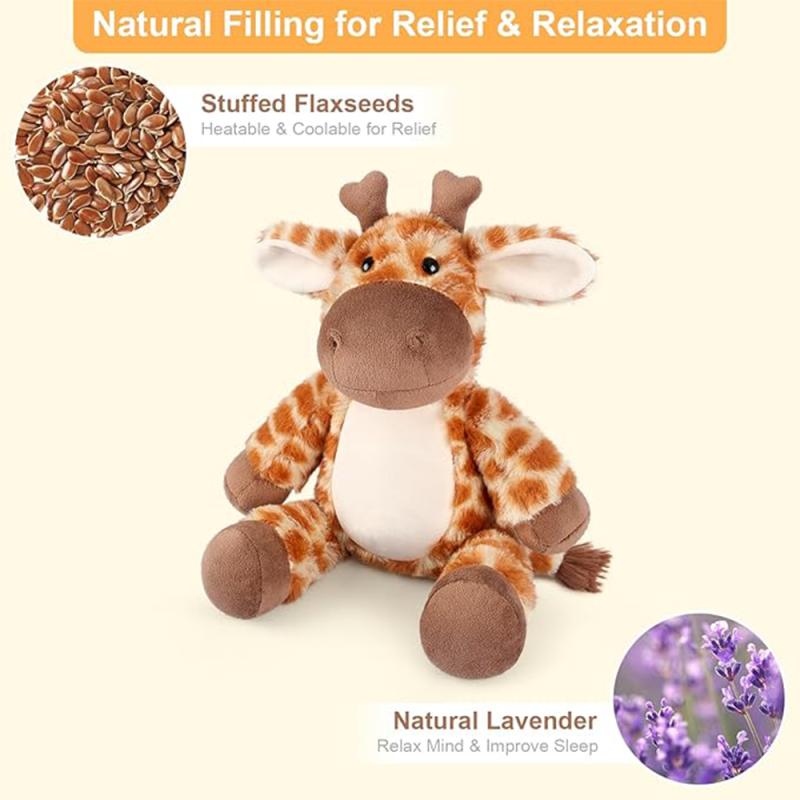 Giraffe Plush Supplier - Lavender Scent Microwavable