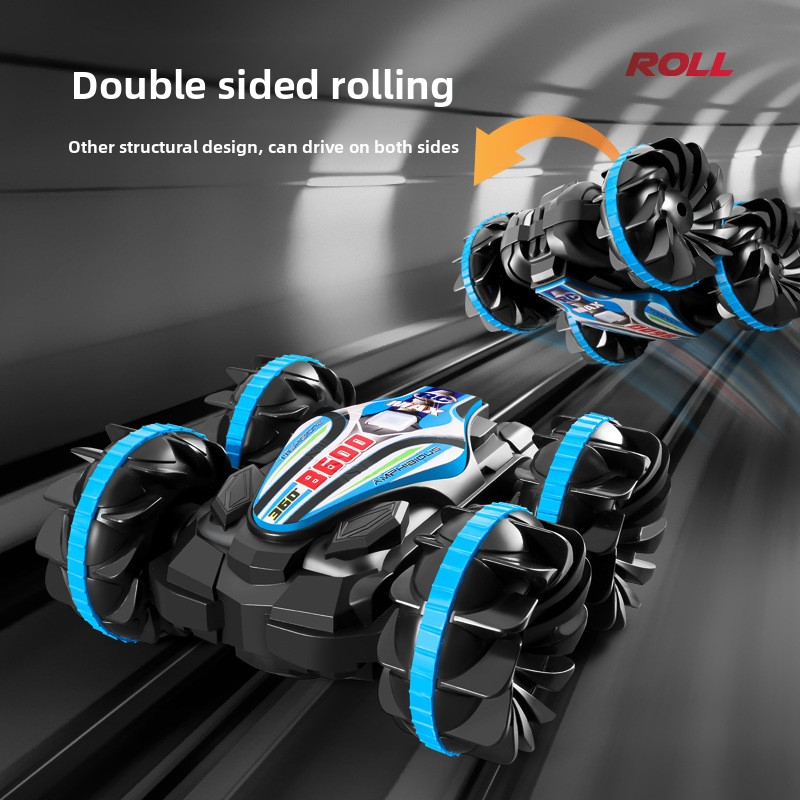RC Car Supplier - 2.4G Double-Sided Rolling Amphibious 6-Channel