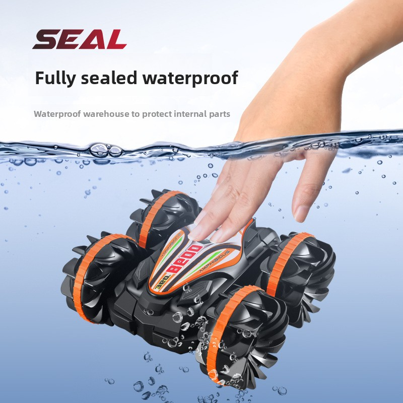 RC Car Supplier - 2.4G Double-Sided Rolling Amphibious 6-Channel