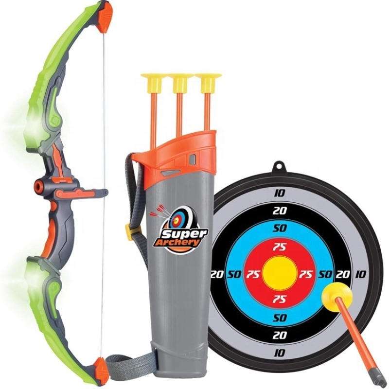 Archery Set Supplier - Toy Arrow LED Light up Bow Indoor