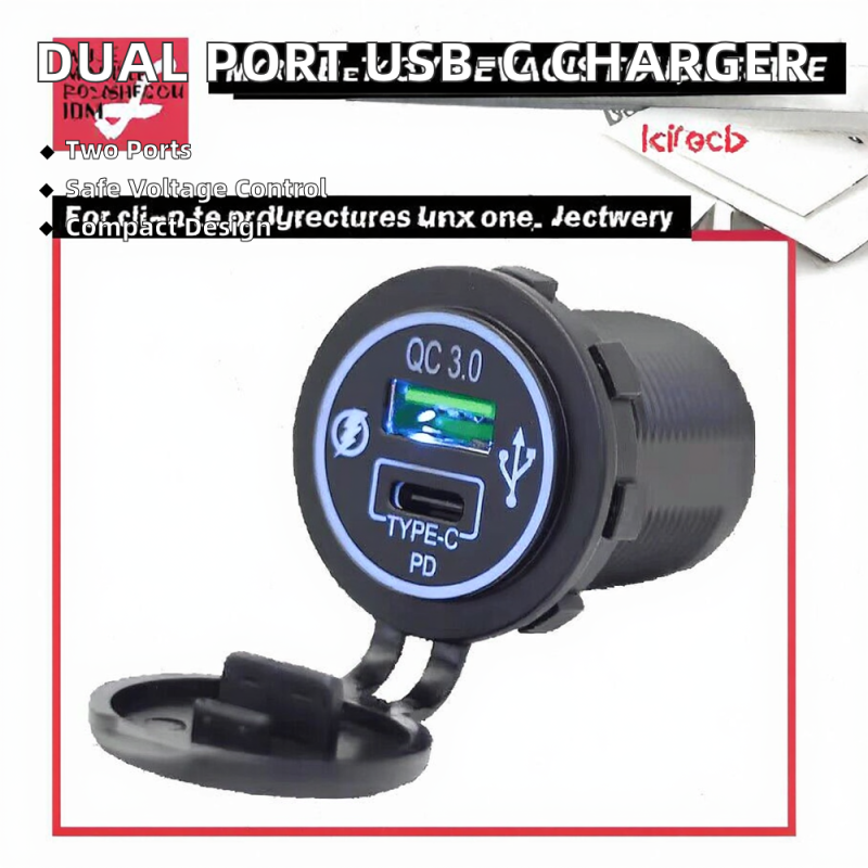 USB Charger Factory - 12V 24V Universal Socket QC3.0 20W PD