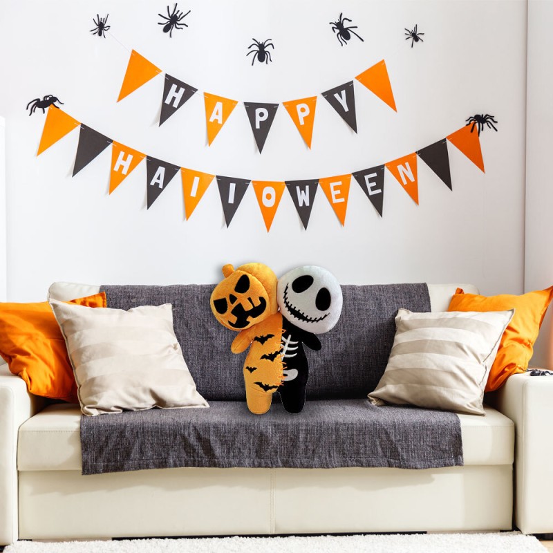 Halloween Doll Supplier - 2024 25cm Double-headed Pumpkin Plush