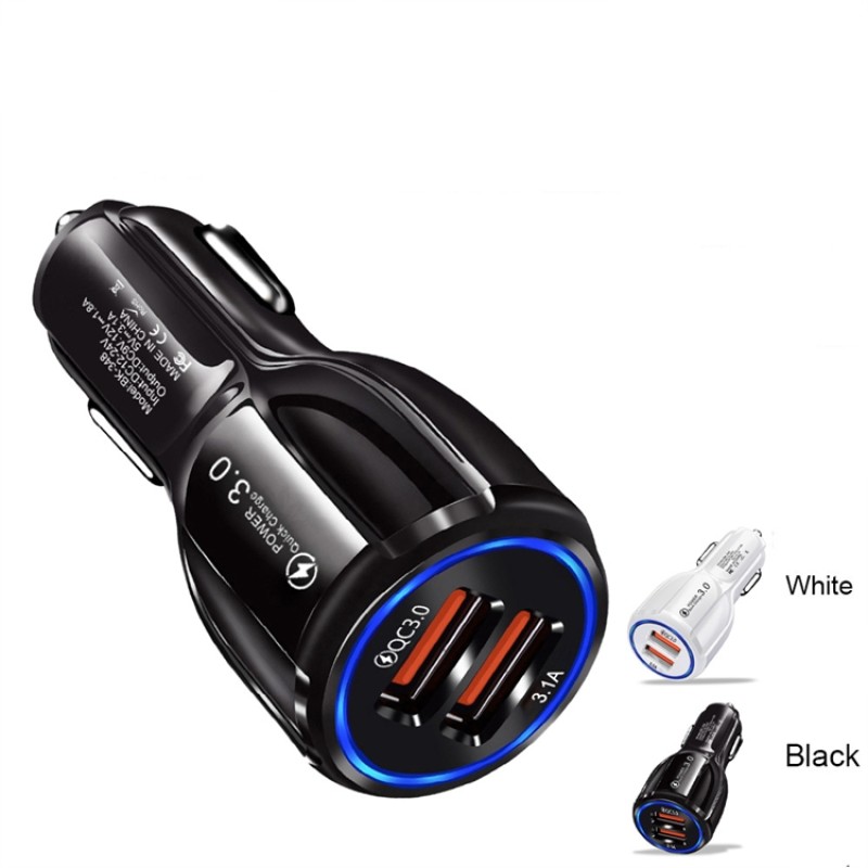 Car Charger Manufacturer - Quick Charge 3.0 2-Port Fast Charger