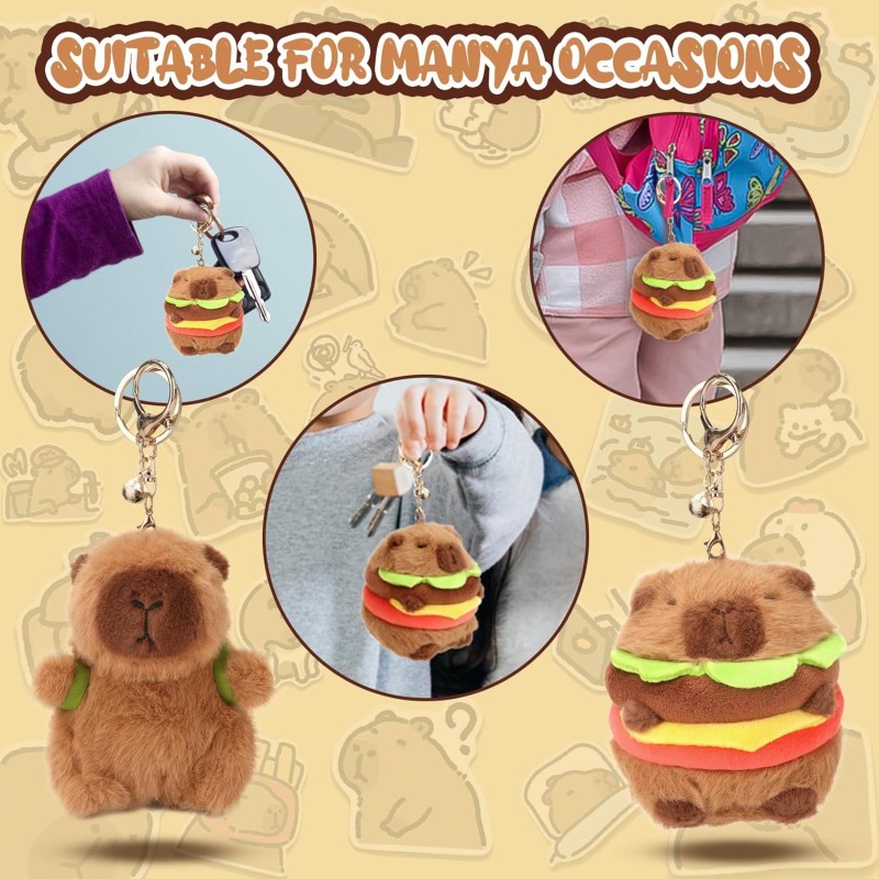 Plush Keychain Factory - Kawaii Capybara Soft Stuffed Pendant