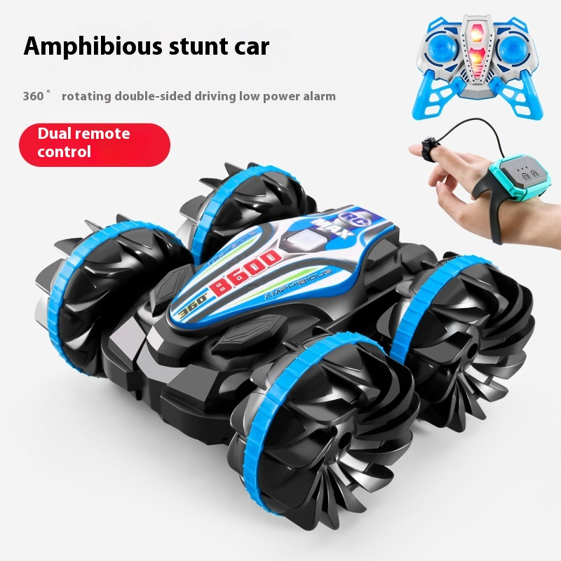 RC Car Supplier - 2.4G Double-Sided Rolling Amphibious 6-Channel