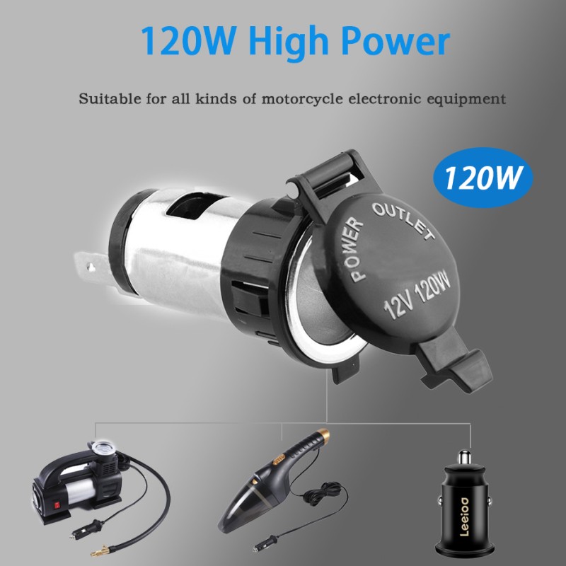 Cigarette Lighter Supplier - 12V 10A 120W Metal Waterproof Dustproof