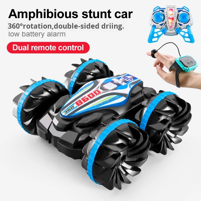 RC Car Supplier - 2.4G Double-Sided Rolling Amphibious 6-Channel