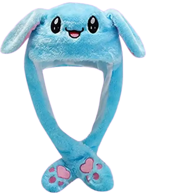 LED Hat Supplier - Cute Rabbit Ears Movable Light PP Cotton