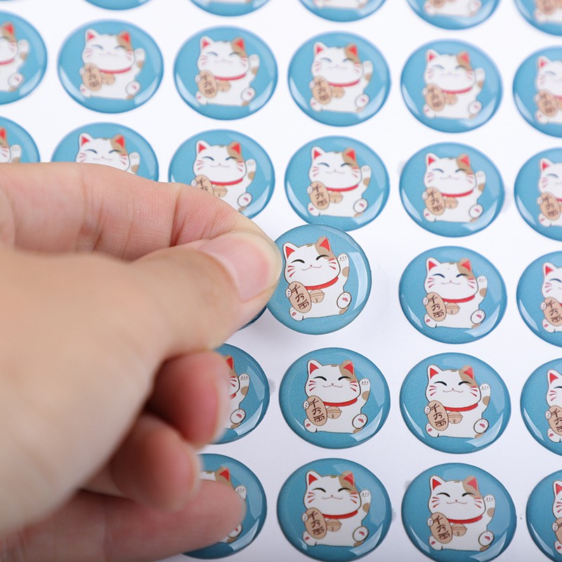 Epoxy Sticker Manufacturer - 3D Custom Design Clear Dome
