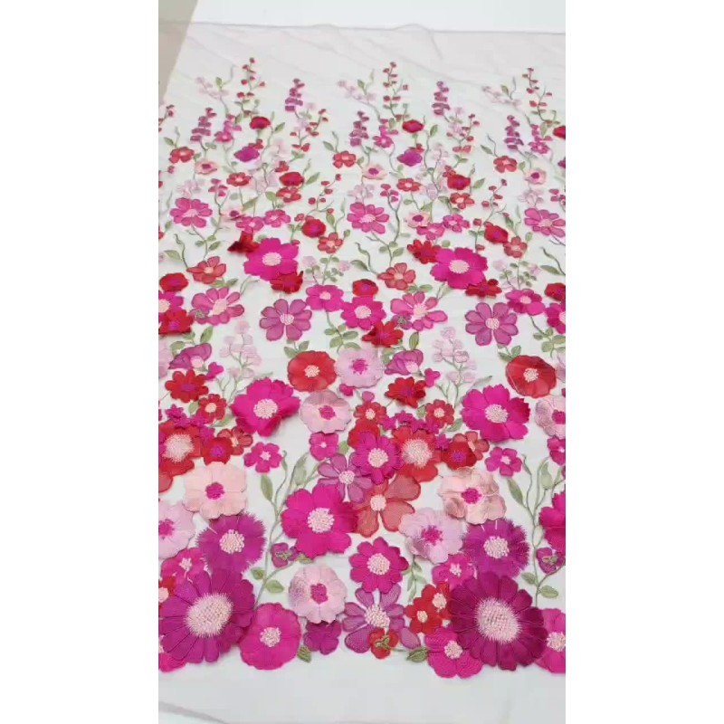 Guipure Lace Factory - 2024 Wholesale 3D Flora Sequin