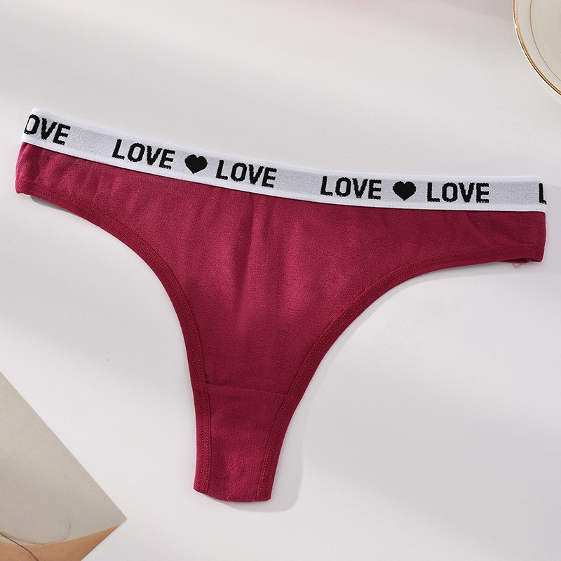 Brazilian Panties Supplier - Cotton Thongs Sexy Briefs Letter
