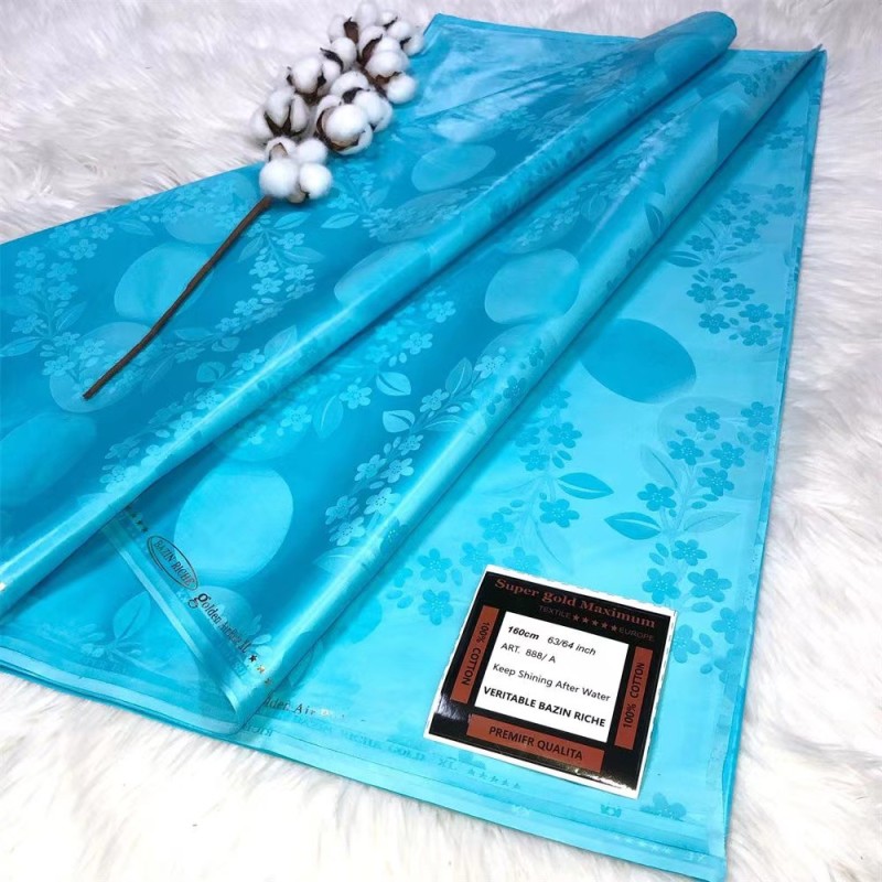 Bazin Fabric Supplier - High Quality Super Magnum Gold