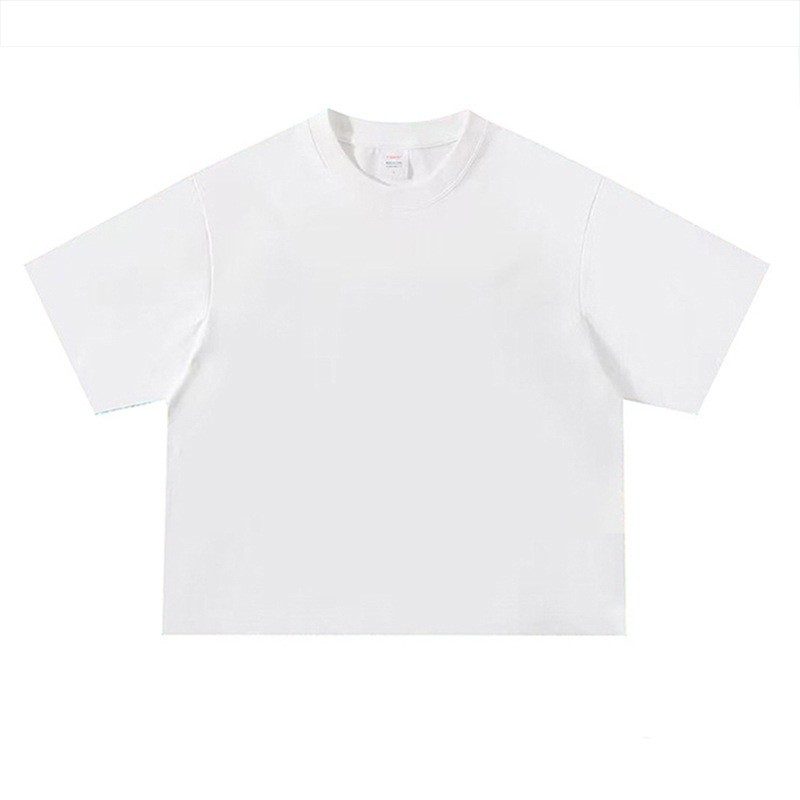 Cotton T Shirt Factory - OEM Custom Embossed O-Neck Bulk