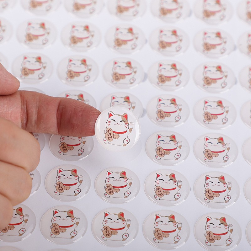 Epoxy Sticker Manufacturer - 3D Custom Design Clear Dome