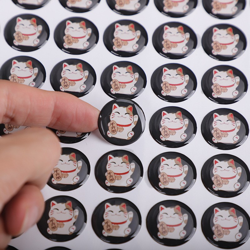 Epoxy Sticker Manufacturer - 3D Custom Design Clear Dome