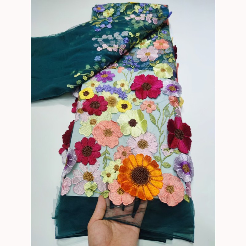 Guipure Lace Factory - 2024 Wholesale 3D Flora Sequin