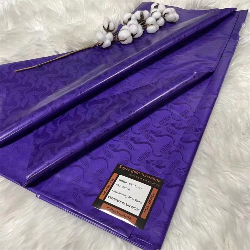 Bazin Fabric Supplier - High Quality Super Magnum Gold