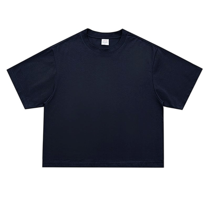 Cotton T Shirt Factory - OEM Custom Embossed O-Neck Bulk