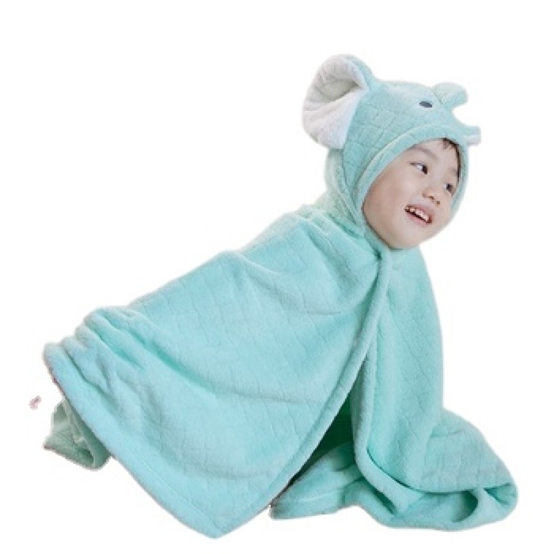 Children Bathrobe Manufacturer - Cap Cloak Super Soft Coral