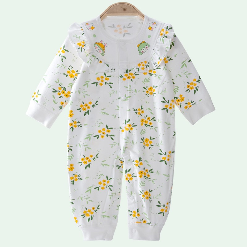 Baby Outing Clothes Manufacturer - Long-sleeved Onesie Lapel
