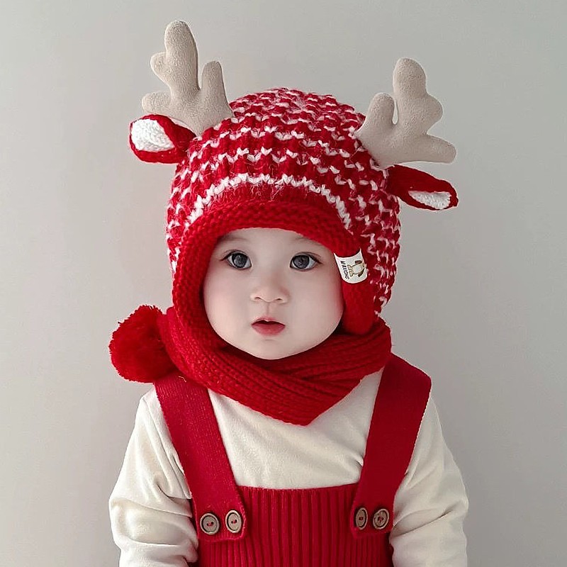 Festival Hat Manufacturer - Red New Year Baby Wool