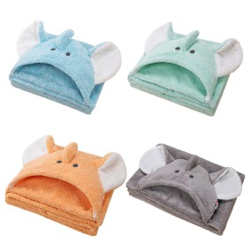 Children Bathrobe Manufacturer - Cap Cloak Super Soft Coral