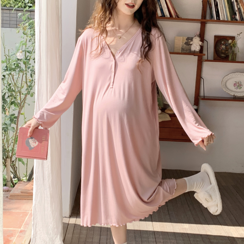 Spring Summer Gown Factory - Long Sleeves Nursing Comfort