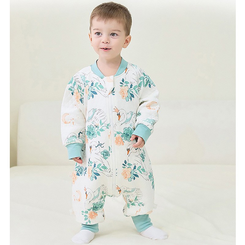 Infant Sleeping Bag Supplier - Three-layer Warm Pad Split Legs