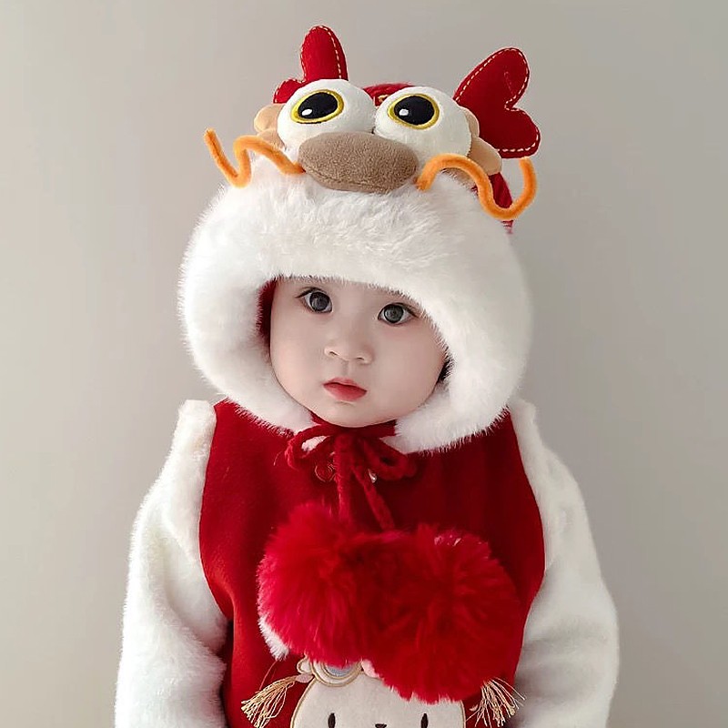 Festival Hat Manufacturer - Red New Year Baby Wool