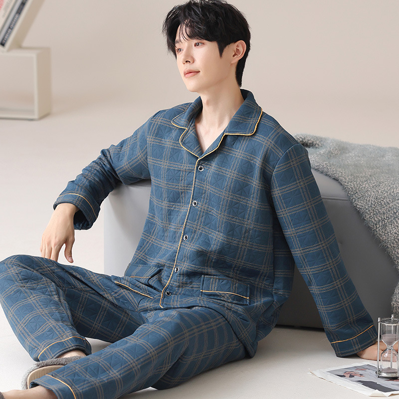 Men Pajamas Factory - Autumn Thin Long-sleeved Youth