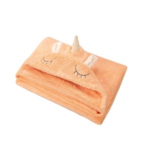 Children Cape Supplier - Coral Fleece Hooded Cartoon