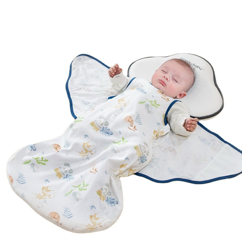 Swaddle Blanket Supplier - Cute Kangaroo Clip Organic Cotton