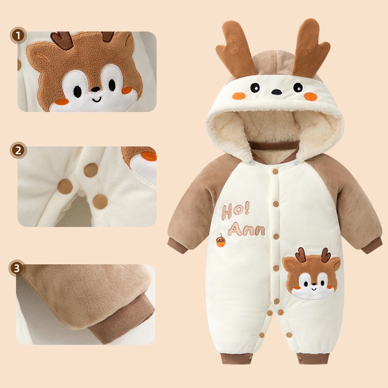 Infant Pajamas Manufacturer - Fleece Thickened Onesie Warm
