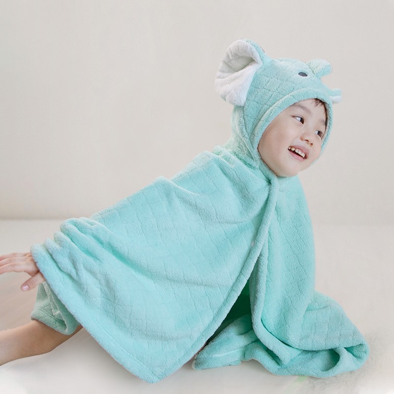 Children Towel Manufacturer - With Cap Wearable Large