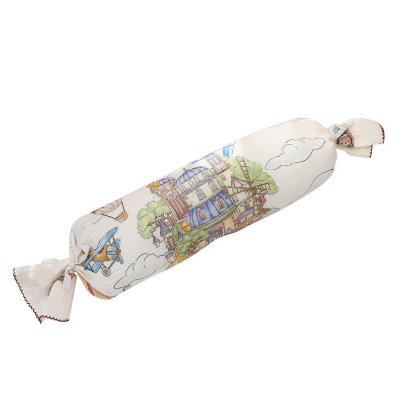 Children Pillow Supplier - Long Cylinder Cartoon Gauze