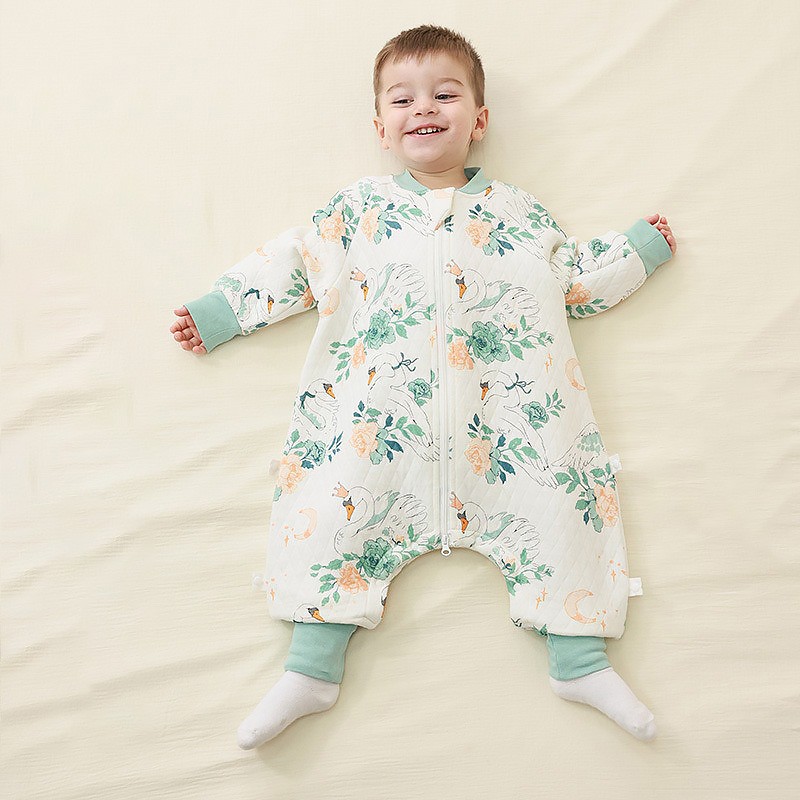 Infant Sleeping Bag Supplier - Three-layer Warm Pad Split Legs