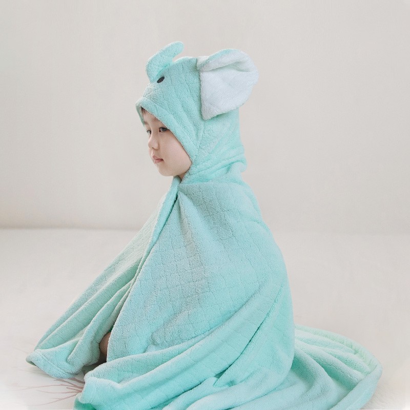Children Towel Manufacturer - With Cap Wearable Large