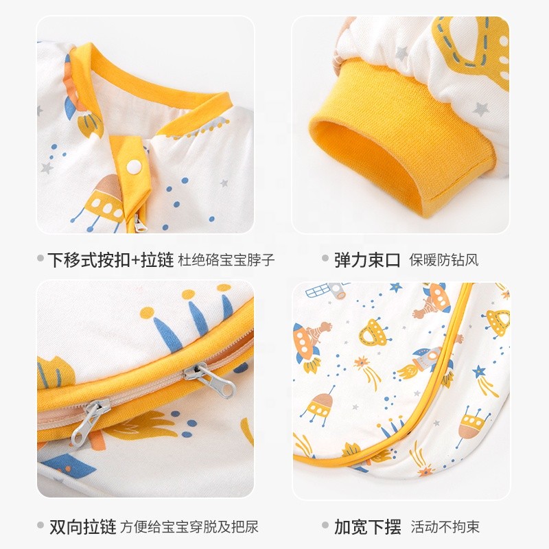 Newborn Sleeping Bag Manufacturer - Long Sleeved Quilted Zipper