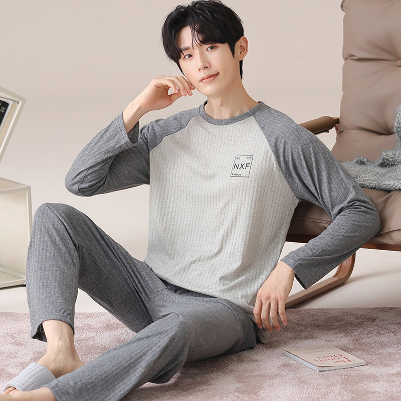 Men Pajamas Factory - Autumn Thin Long-sleeved Youth