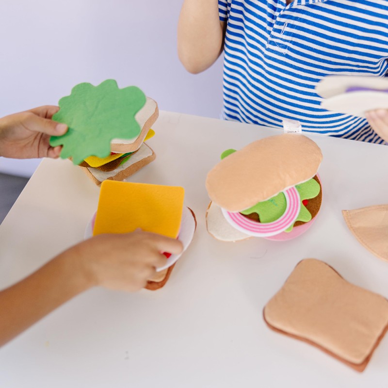 Play Food Factory - Felt Burger Sandwich