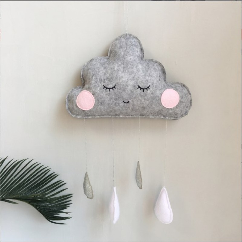 Wall Decoration Manufacturer - Felt Cloud Raindrop