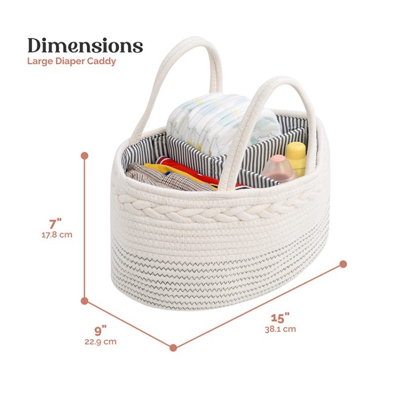 Diaper Caddy Supplier - Foldable Cotton Rope