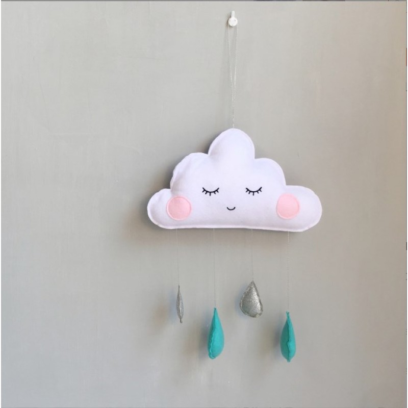 Wall Decoration Manufacturer - Felt Cloud Raindrop