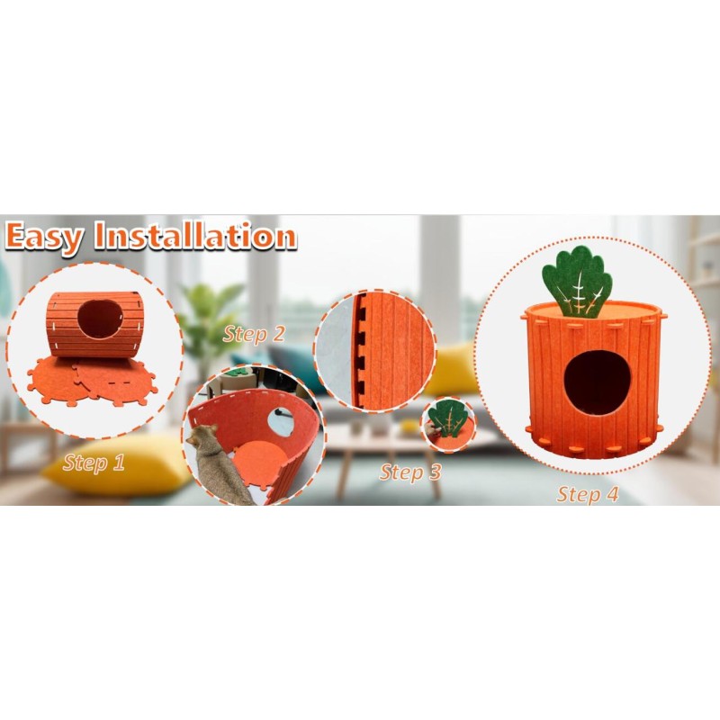 Cat House Factory - Foldable Carrot Tunnel
