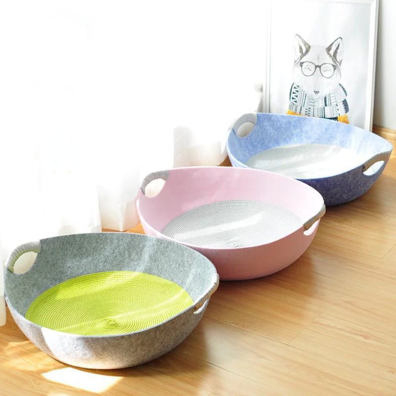 Pet Bed Supplier - Felt Nest Round Modern