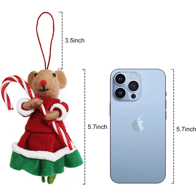 Christmas Decoration Factory - Felt Mouse Ornament