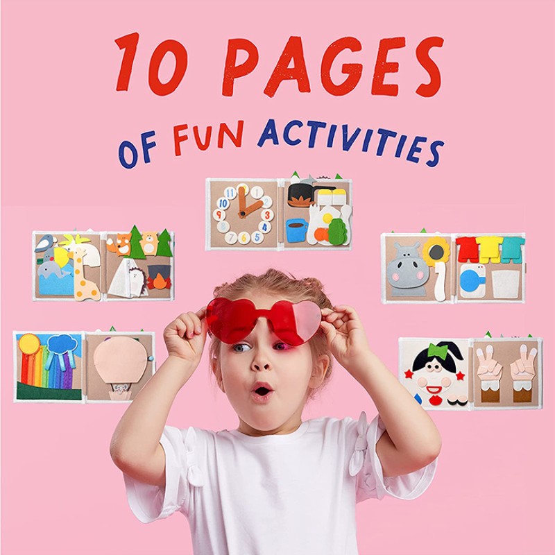 Quiet Book Factory - Sensory Felt Montessori